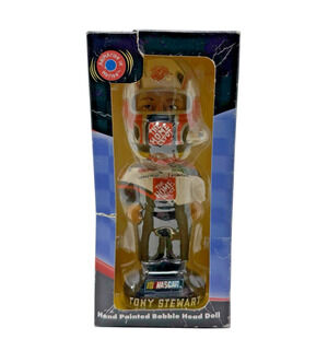 2001 #20 Tony Stewart Nascar The Home Depot Hand Painted Bobble Dobbles NIB